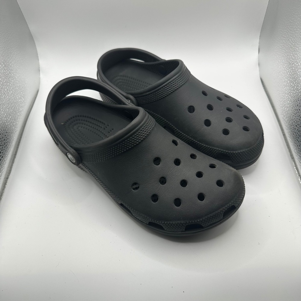 Crocs Classic Clog Black Unisex Men 9 Women 11 Slip On Comfort Water Shoes